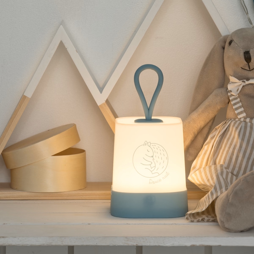 Atmosphera - LED Dotykové dětské nabíjecí noční světlo RABBIT LED/3,7V 1200 mAh šedá