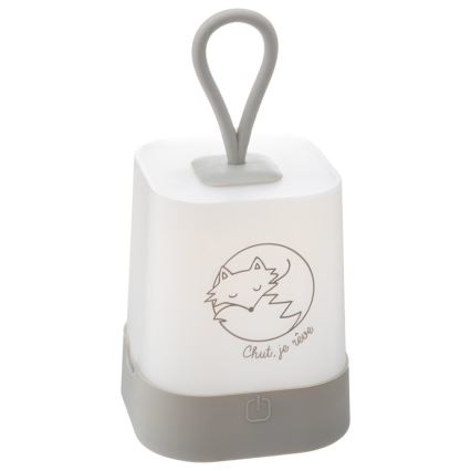Atmosphera - LED Dotykové dětské nabíjecí noční světlo RABBIT LED/3,7V 1200 mAh šedá