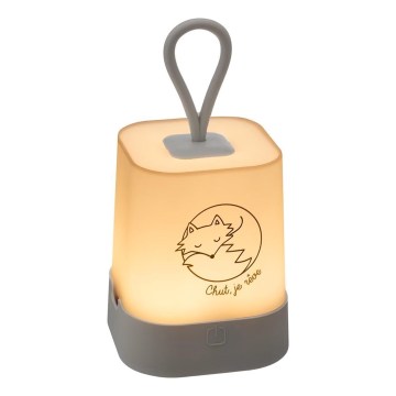 Atmosphera - LED Dotykové dětské nabíjecí noční světlo RABBIT LED/3,7V 1200 mAh šedá