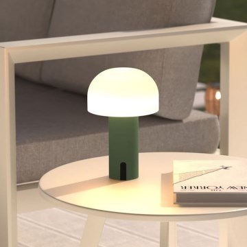 Atmosphera - LED Nabíjecí venkovní dotyková stolní lampa JANY LED/3,7V 22 cm 2200 mAh IP44 zelená