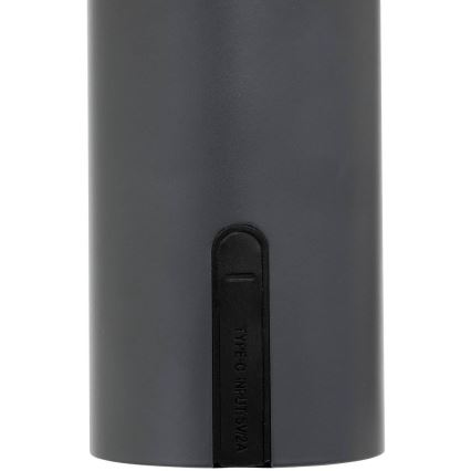 Atmosphera - LED Nabíjecí venkovní dotyková stolní lampa JANY LED/3,7V 22 cm 2200 mAh IP44 černá