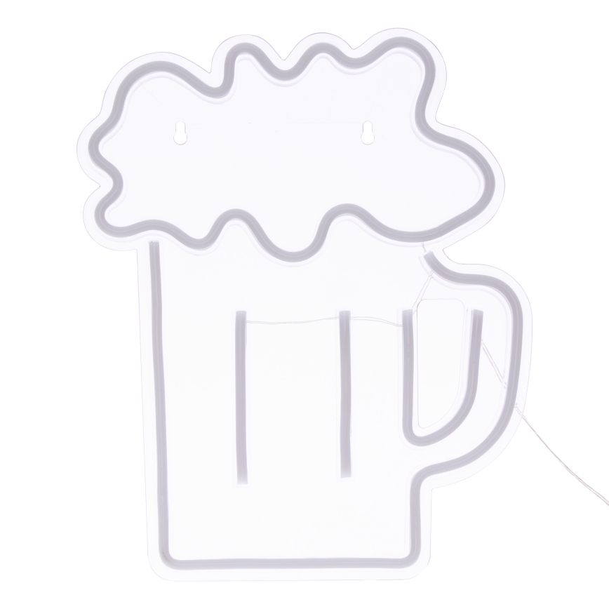 Atmosphera - LED Neonová nástěnná dekorace BEER LED/5V