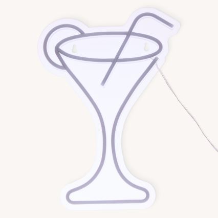 Atmosphera - LED Neonová nástěnná dekorace COCTAIL LED/5V