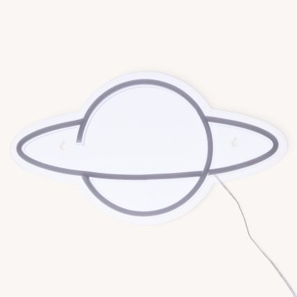 Atmosphera - LED Neonová nástěnná dekorace PLANET LED/5V