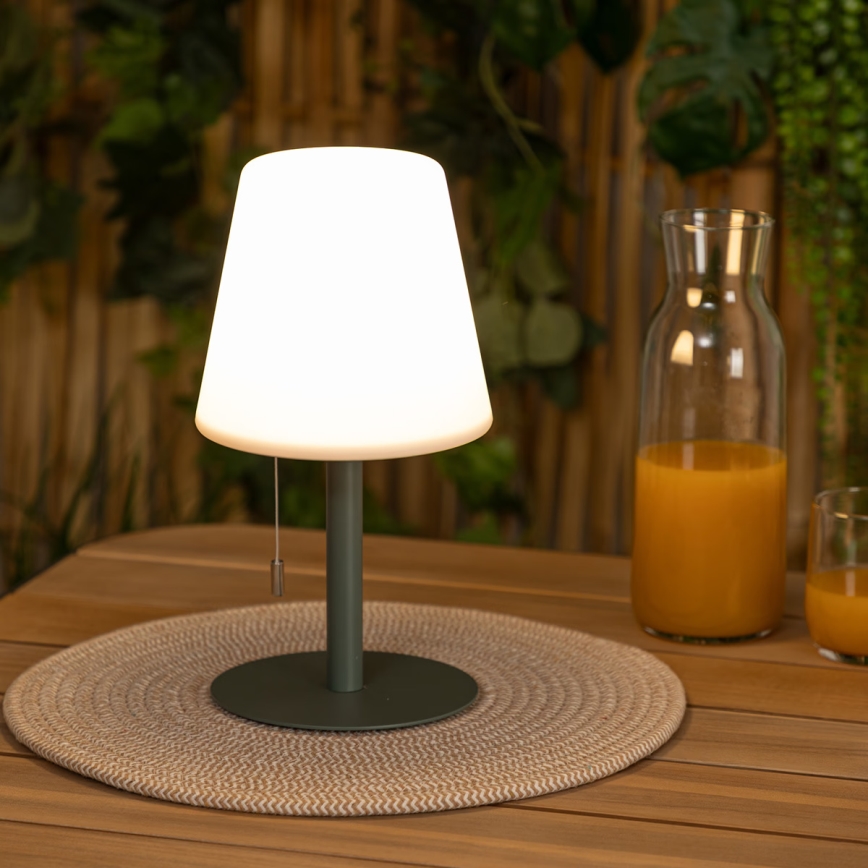 Atmosphera - LED RGBW Nabíjecí venkovní stolní lampa ZACK LED/3,7V 1200 mAh IP44 zelená