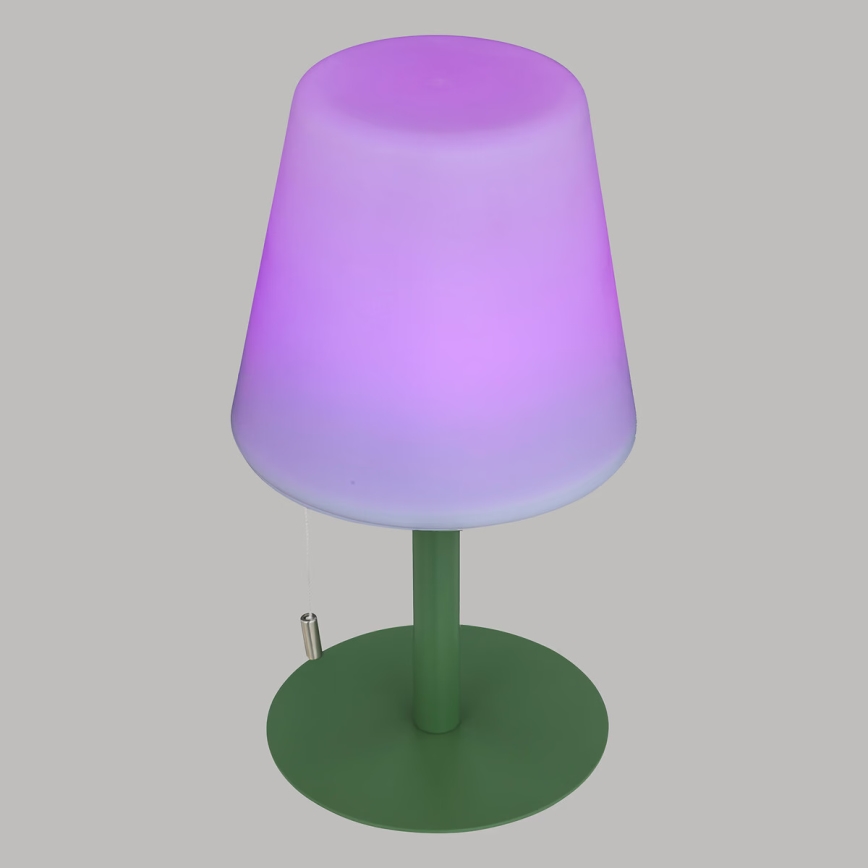 Atmosphera - LED RGBW Nabíjecí venkovní stolní lampa ZACK LED/3,7V 1200 mAh IP44 zelená