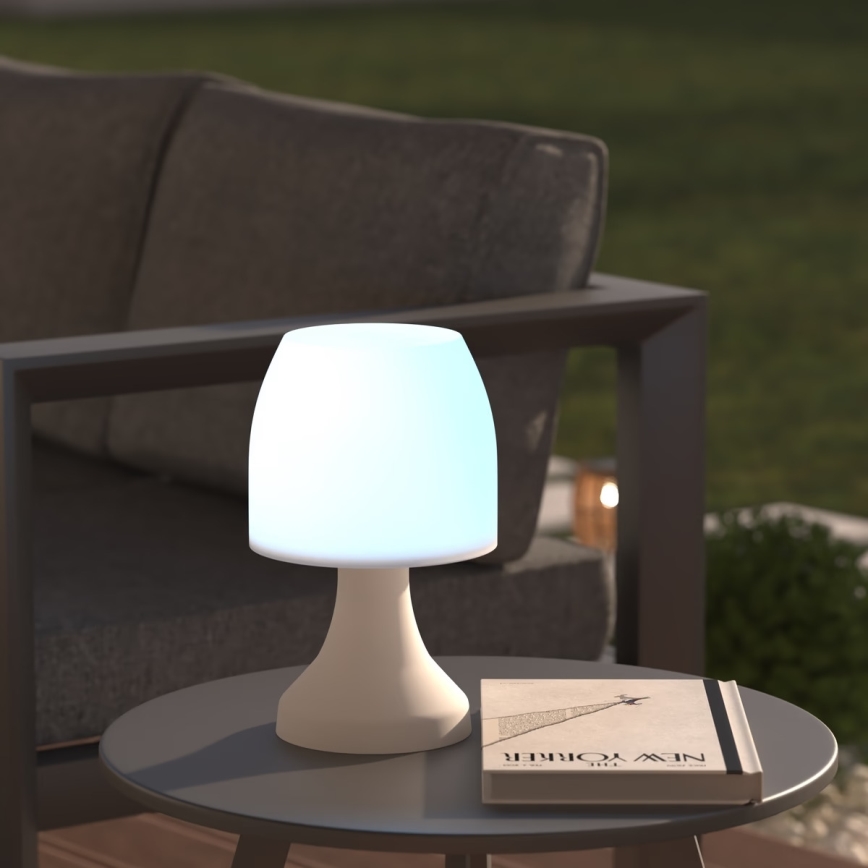 Atmosphera - LED RGB Venkovní stolní lampa DOKK LED/3xAAA 27,5 cm IP44