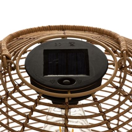 Atmosphera - LED Solární lampa CUBA LED/1,2V IP44 ratan