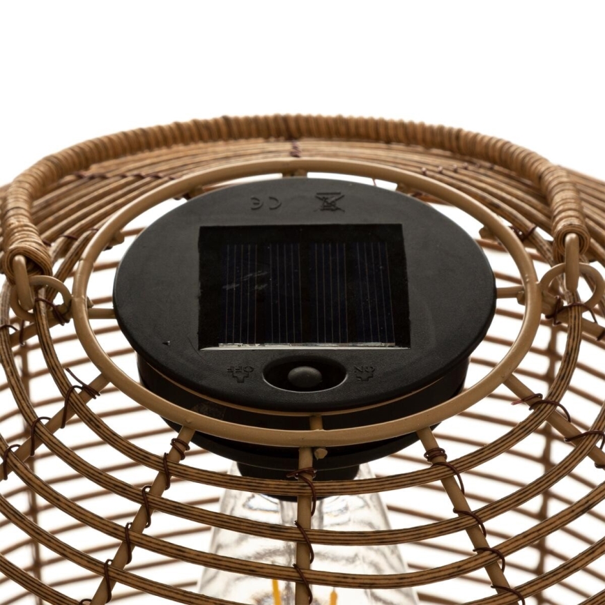 Atmosphera - LED Solární lampa CUBA LED/1,2V IP44 ratan