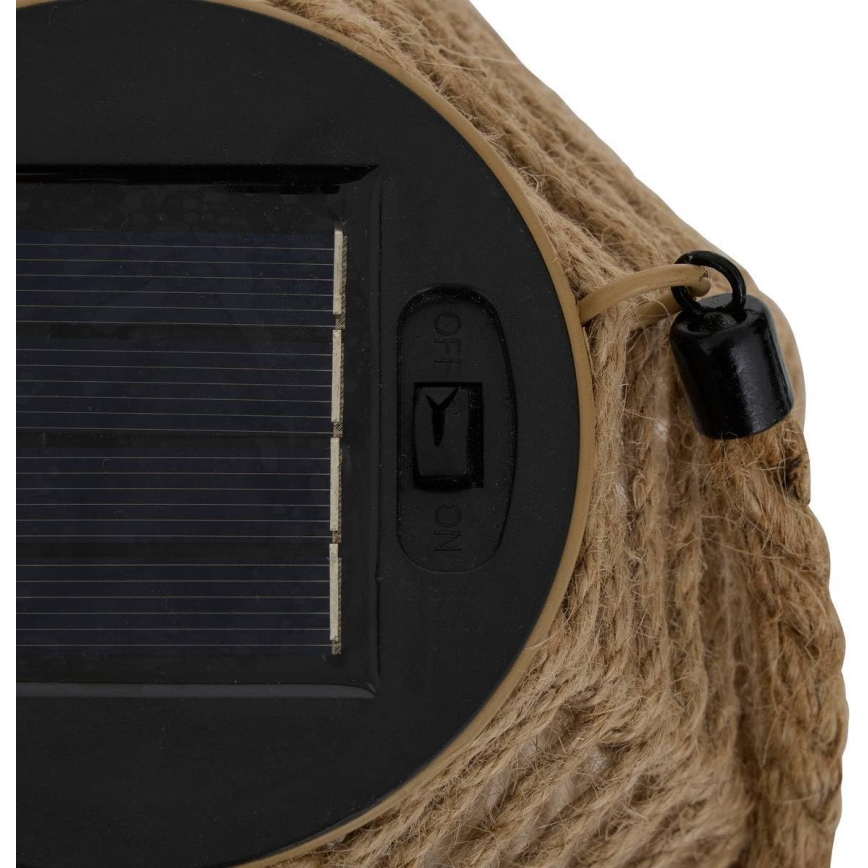 Atmosphera - LED Solární lucerna GINA LED/1,2V 800 mAh IP44 juta