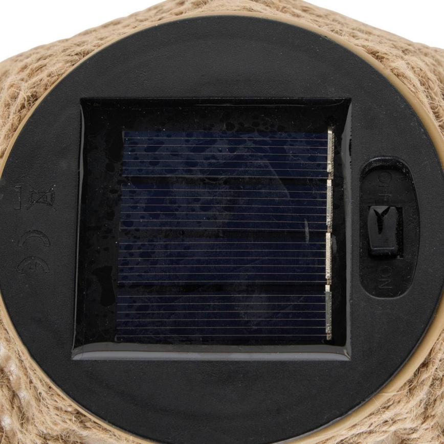 Atmosphera - LED Solární lucerna GINA LED/1,2V 800 mAh IP44 juta