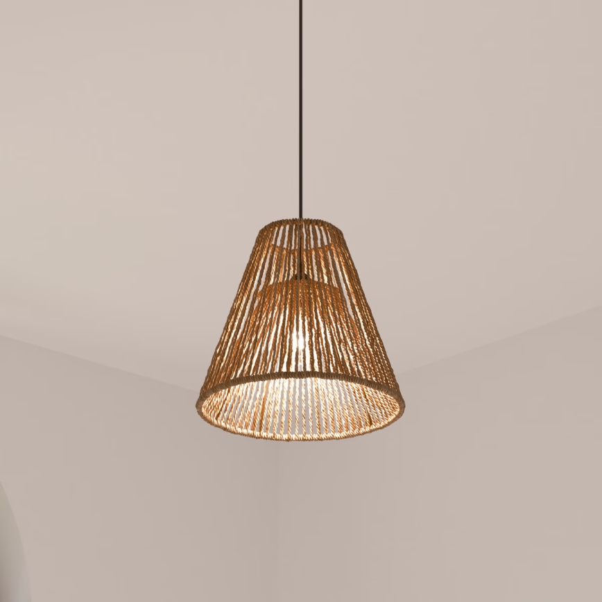 Atmosphera - Lustr na lanku GIADA 1xE27/40W/230V juta