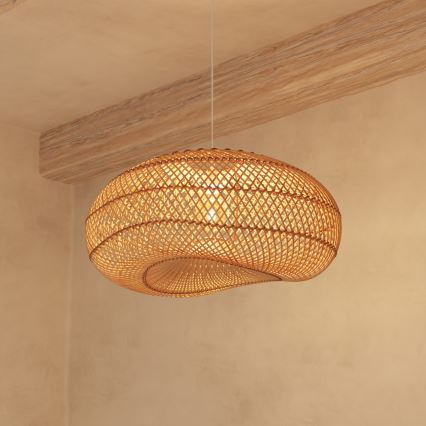 Atmosphera - Lustr na lanku JENY 1xE27/40W/230V ratan
