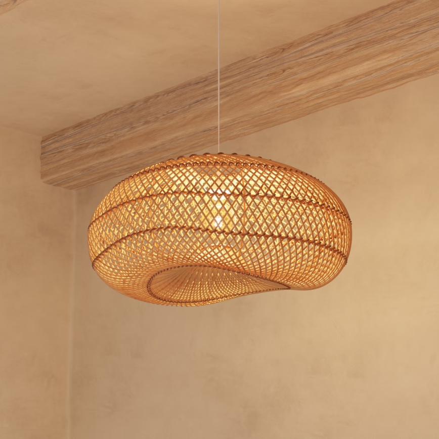 Atmosphera - Lustr na lanku JENY 1xE27/40W/230V ratan