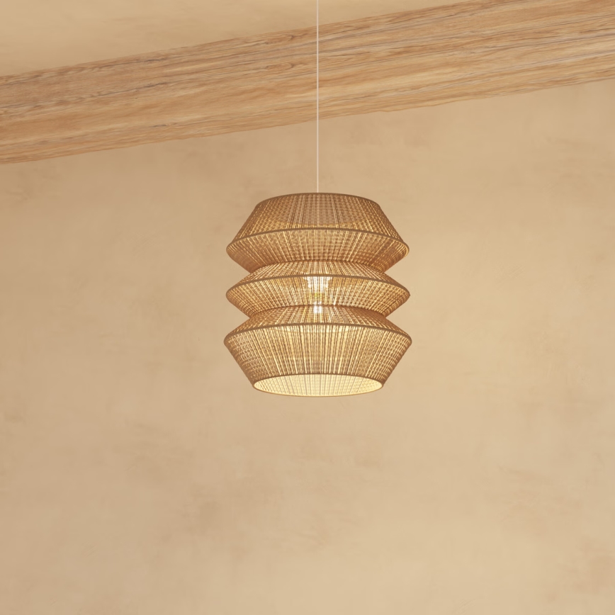 Atmosphera - Lustr na lanku LIZA 1xE27/40W/230V juta