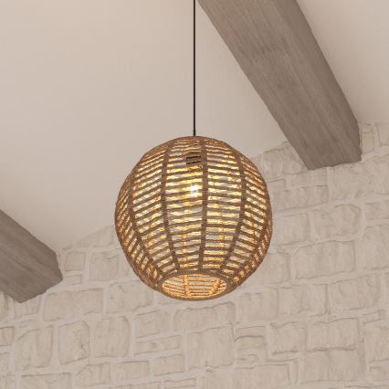 Atmosphera - Lustr na lanku RANA 1xE27/40W/230V ratan
