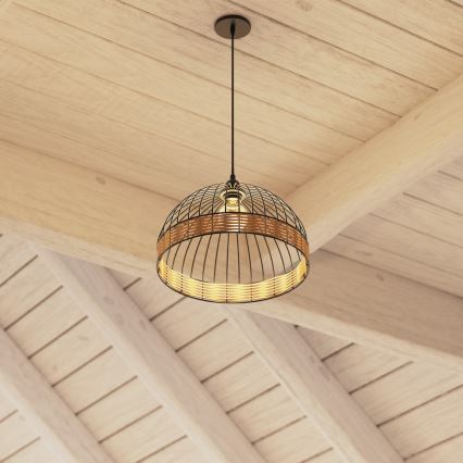 Atmosphera - Lustr na lanku SUWA 1xE27/40W/230V ratan