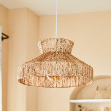 Atmosphera - Lustr na lanku ZELIA 1xE27/40W/230V juta
