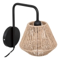 Atmosphera - Nástěnná lampa JILY 1xE27/40W/230V juta