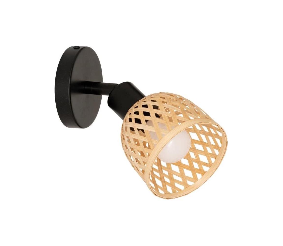Atmosphera - Nástěnné bodové svítidlo LIO 1xE14/25W/230V bambus 205977 Béžová