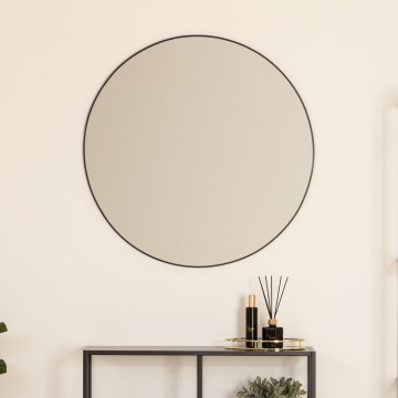 Atmosphera - Nástěnné zrcadlo ALICE pr. 76 cm černá