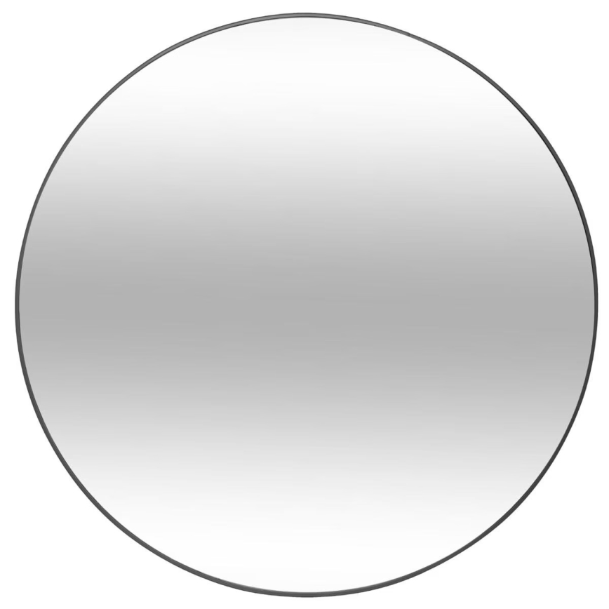Atmosphera - Nástěnné zrcadlo ALICE pr. 76 cm černá