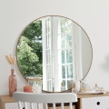 Atmosphera - Nástěnné zrcadlo ALICE pr. 76 cm zlatá