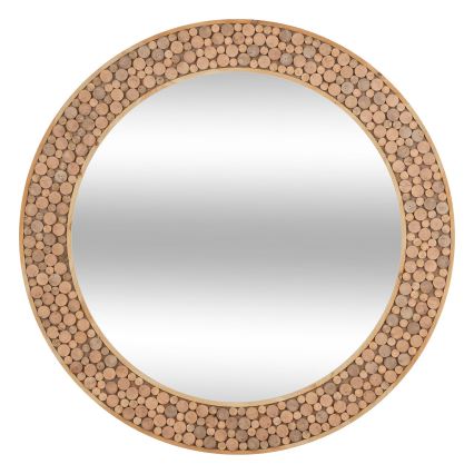 Atmosphera - Nástěnné zrcadlo ANOKI pr. 99 cm eukalyptus