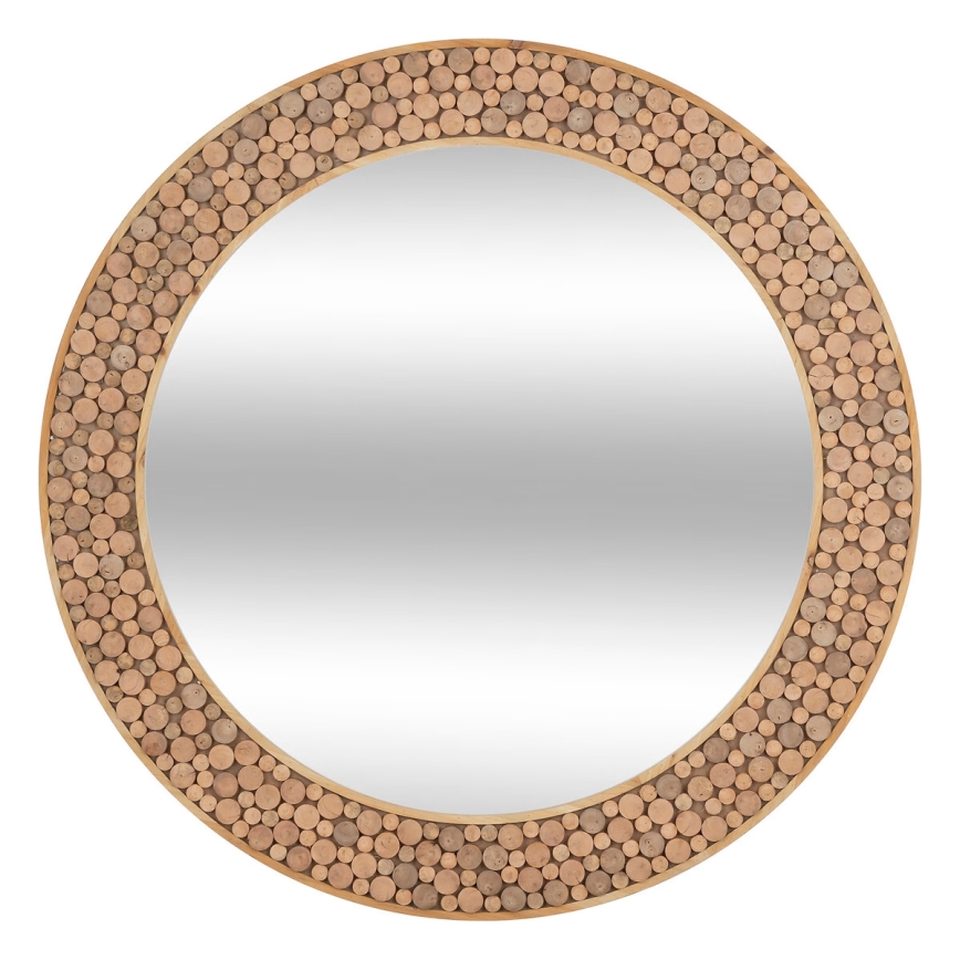 Atmosphera - Nástěnné zrcadlo ANOKI pr. 99 cm eukalyptus