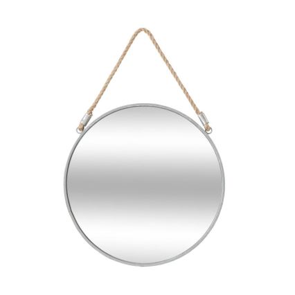 Atmosphera - Nástěnné zrcadlo EDEN pr. 38 cm stříbrná