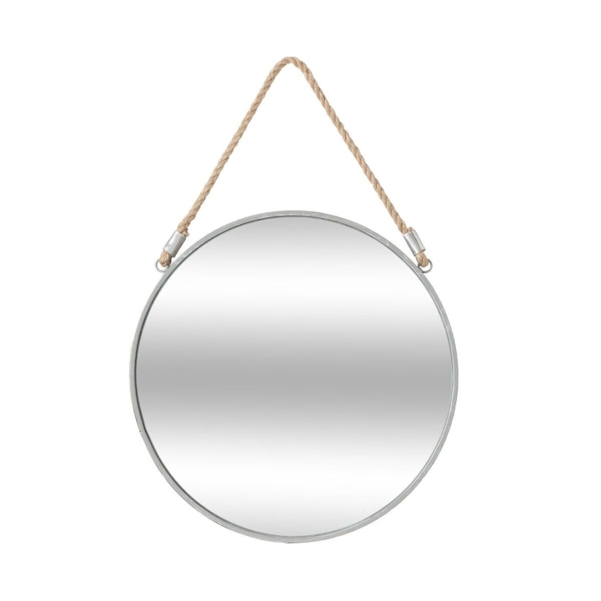Atmosphera - Nástěnné zrcadlo EDEN pr. 38 cm stříbrná