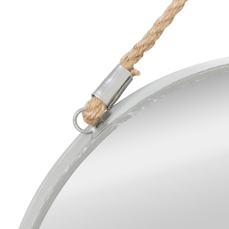 Atmosphera - Nástěnné zrcadlo EDEN pr. 38 cm stříbrná