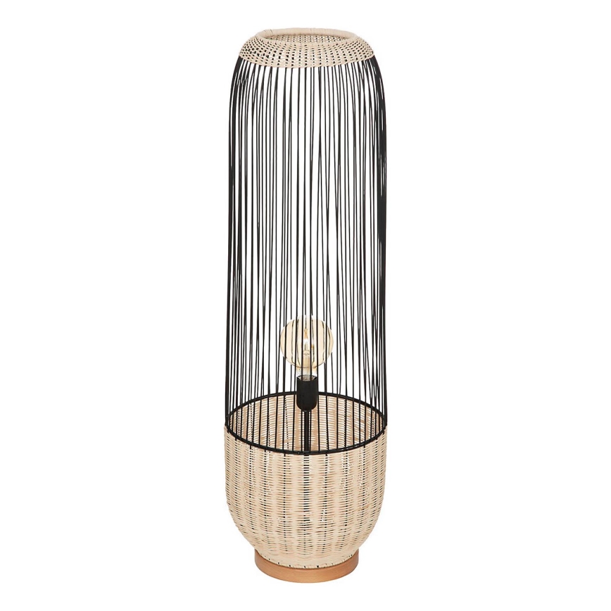 Atmosphera - Stojací lampa ANEA 1xE27/40W/230V ratan/buk