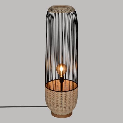 Atmosphera - Stojací lampa ANEA 1xE27/40W/230V ratan/buk