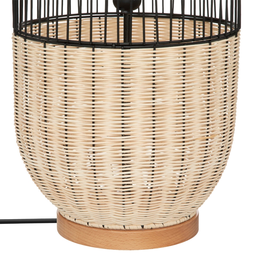 Atmosphera - Stojací lampa ANEA 1xE27/40W/230V ratan/buk