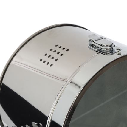 Atmosphera - Stojací lampa EBOR 1xE27/25W/230V borovice/lesklý chrom