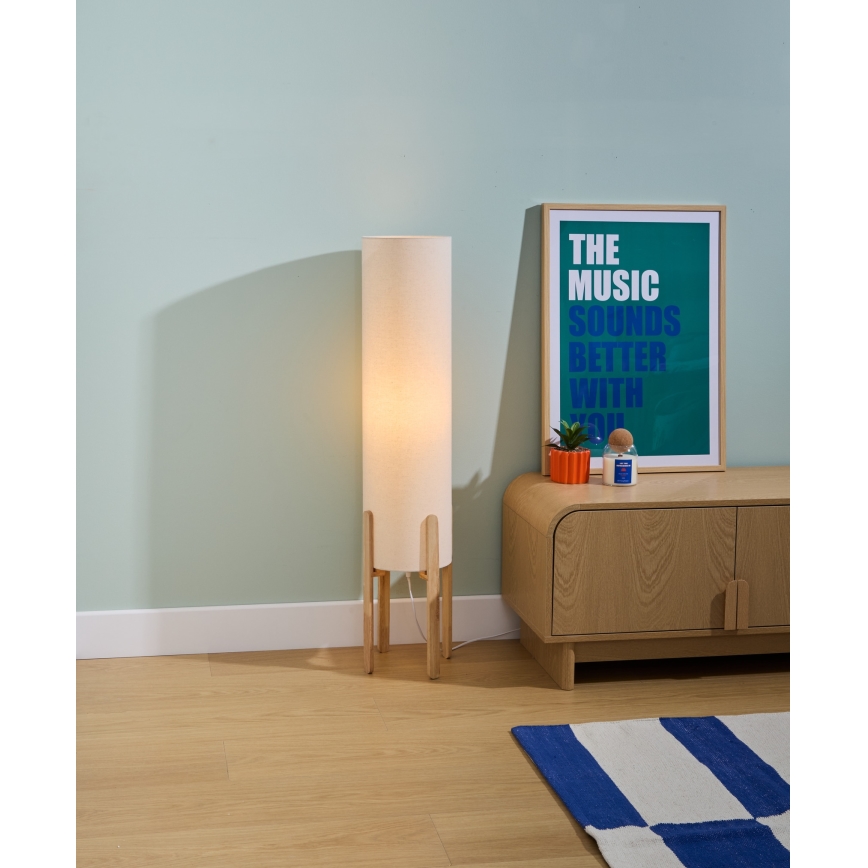 Atmosphera - Stojací lampa KEYAH 1xE27/25W/230V kaučukovník
