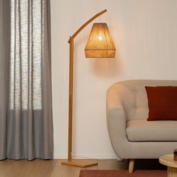 Atmosphera - Stojací lampa PALM 1xE27/60W/230V bambus/konopí