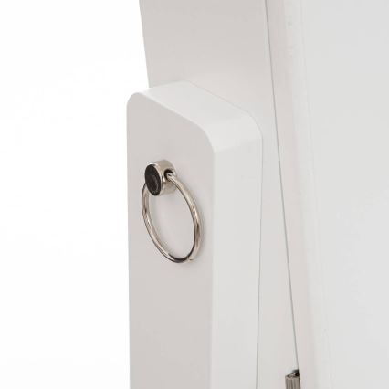 Atmosphera - Stojací zrcadlo se šperkovnicí KRISTIN 146,8x37 cm bílá