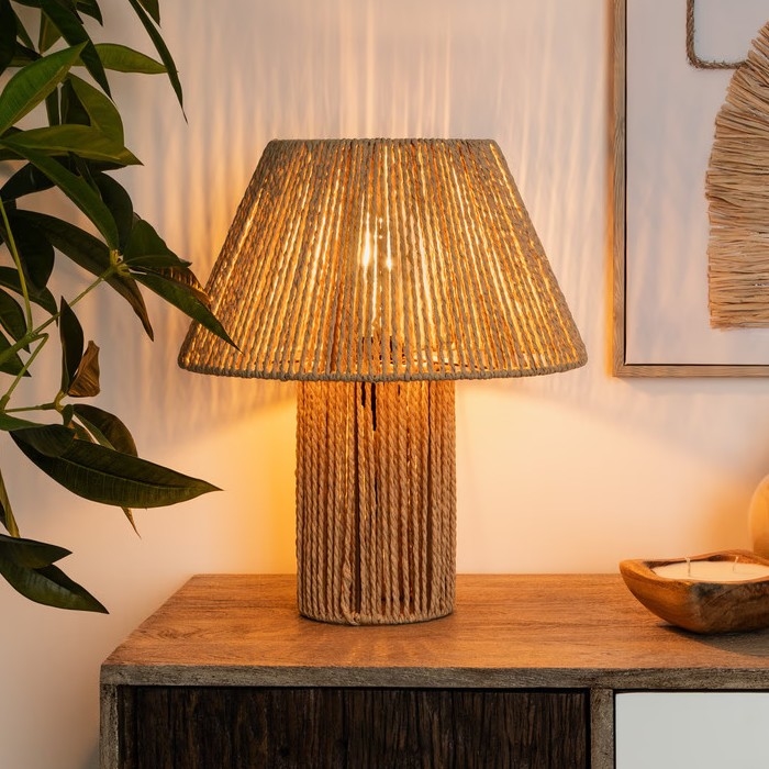 Atmosphera - Stolní lampa ADRIA 1xE27/40W/230V juta