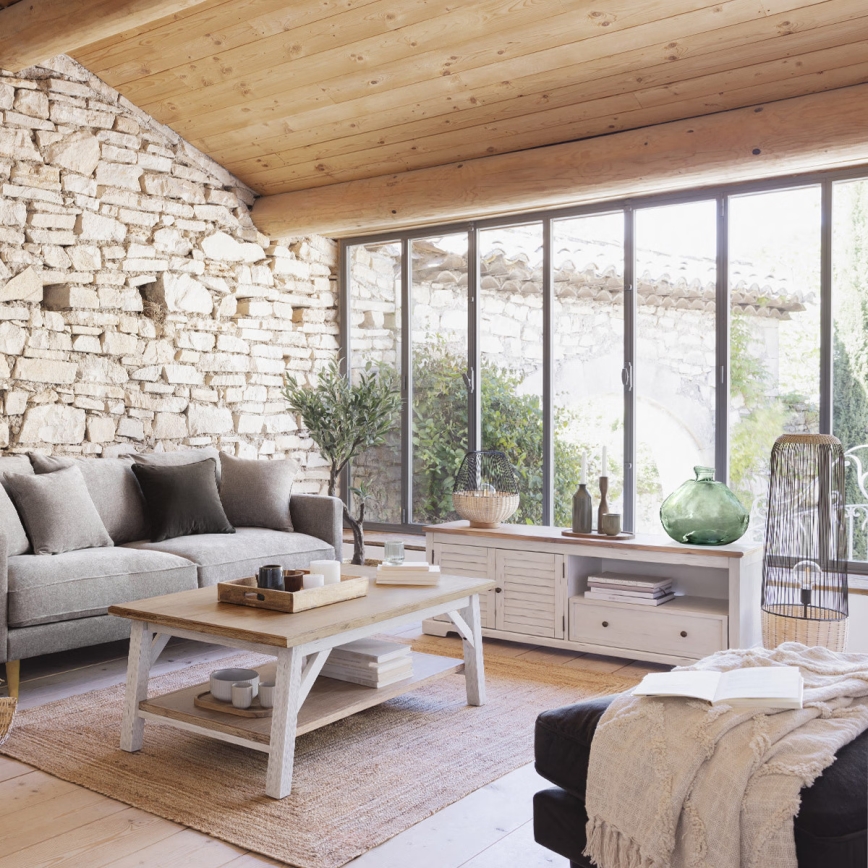 Atmosphera - Stolní lampa ANEA 1xE27/40W/230V ratan