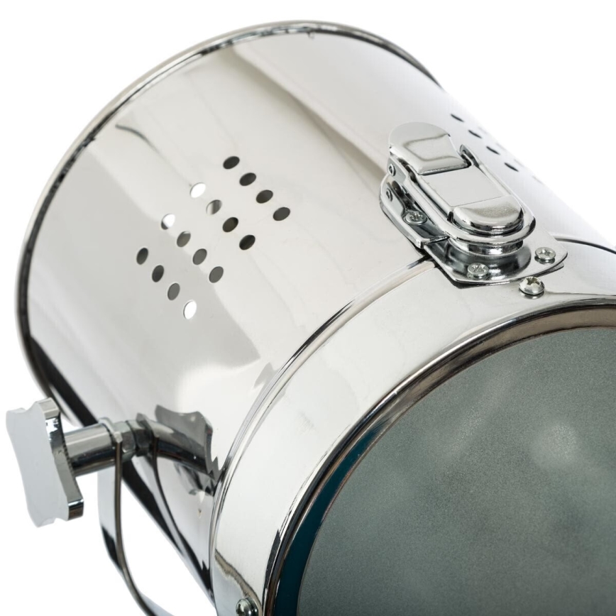 Atmosphera - Stolní lampa EBOR 1xE14/25W/230V borovice/lesklý chrom