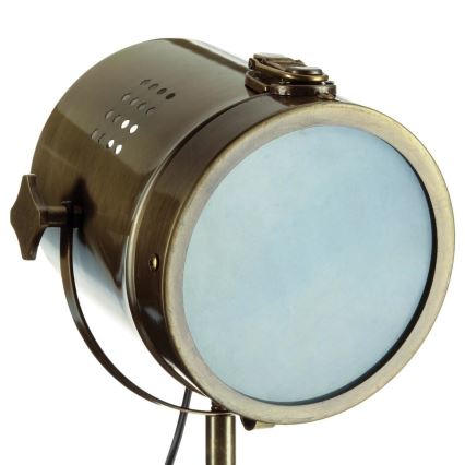 Atmosphera - Stolní lampa EBOR 1xE14/25W/230V borovice/mosaz