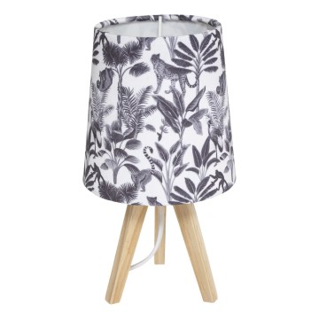 Atmosphera - Stolní lampa JUNGLE 1xE14/25W/230V borovice