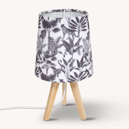 Atmosphera - Stolní lampa JUNGLE 1xE14/25W/230V borovice