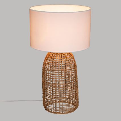 Atmosphera - Stolní lampa KARLA 1xE27/25W/230V ratan