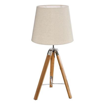 Atmosphera - Stolní lampa RUNO 1xE27/25W/230V bambus/krémová