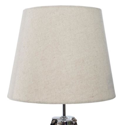 Atmosphera - Stolní lampa RUNO 1xE27/25W/230V bambus/krémová