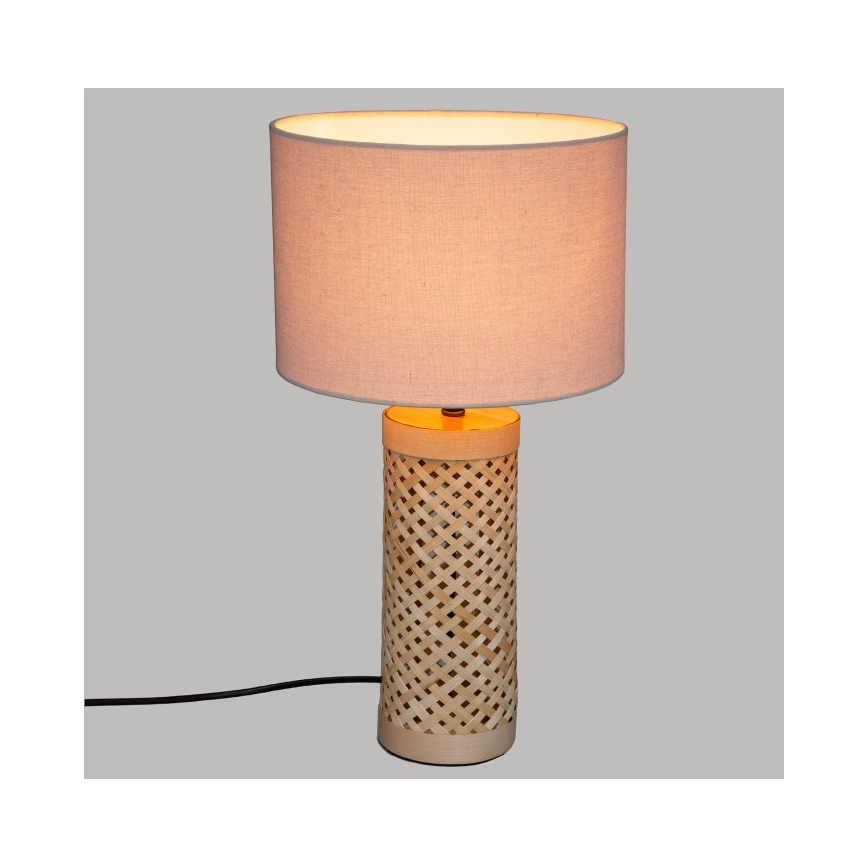 Atmosphera - Stolní lampa SALMA 1xE27/40W/230V bambus