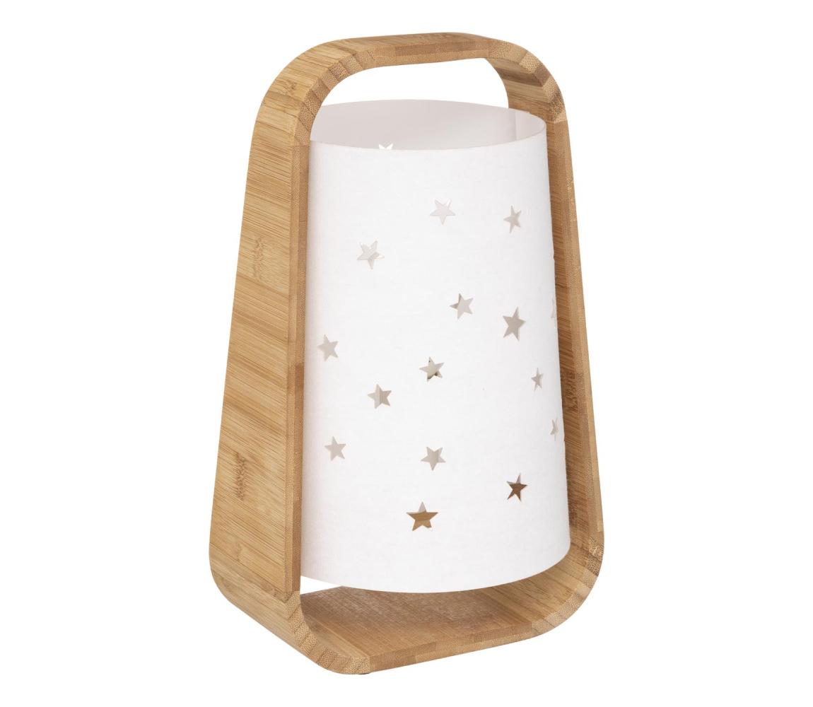 Atmosphera - Stolní lampa STARS 1xE14/40W/230V bambus 188239 Hnědá